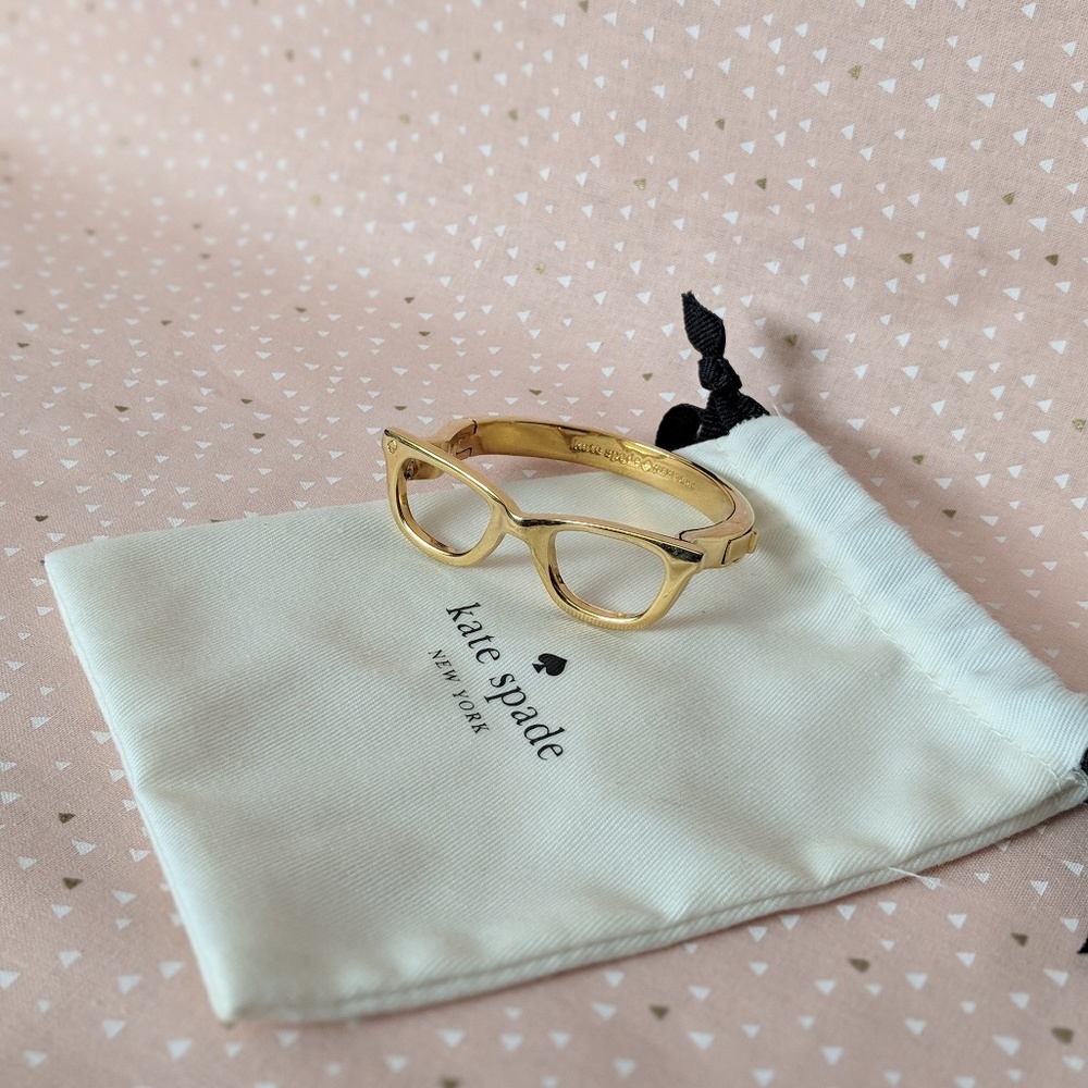 kate spade gold glasses bracelet